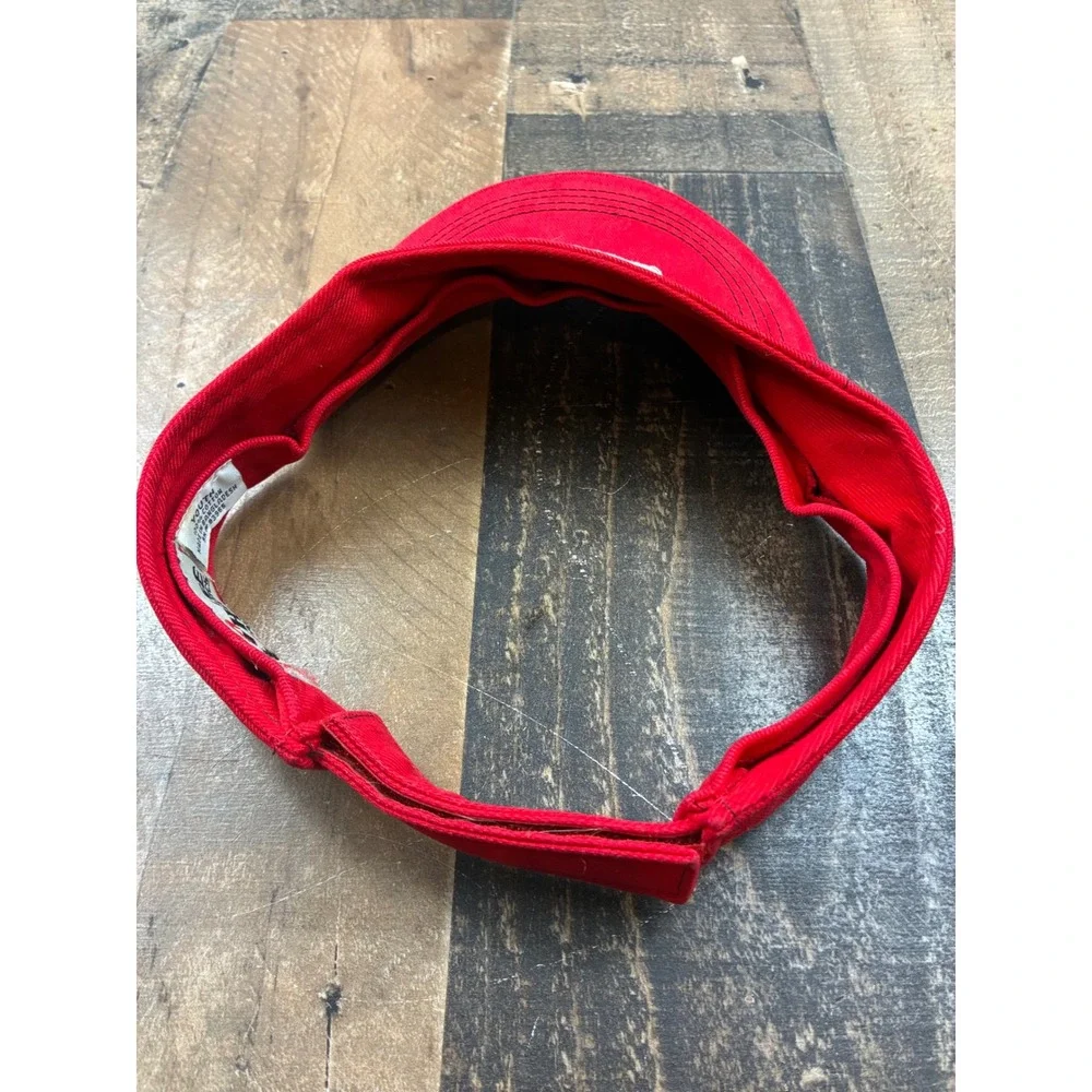 Chase Authentics Dale Earnhardt Jr #8 Visor Youth Red Good NASCAR Racing Hat